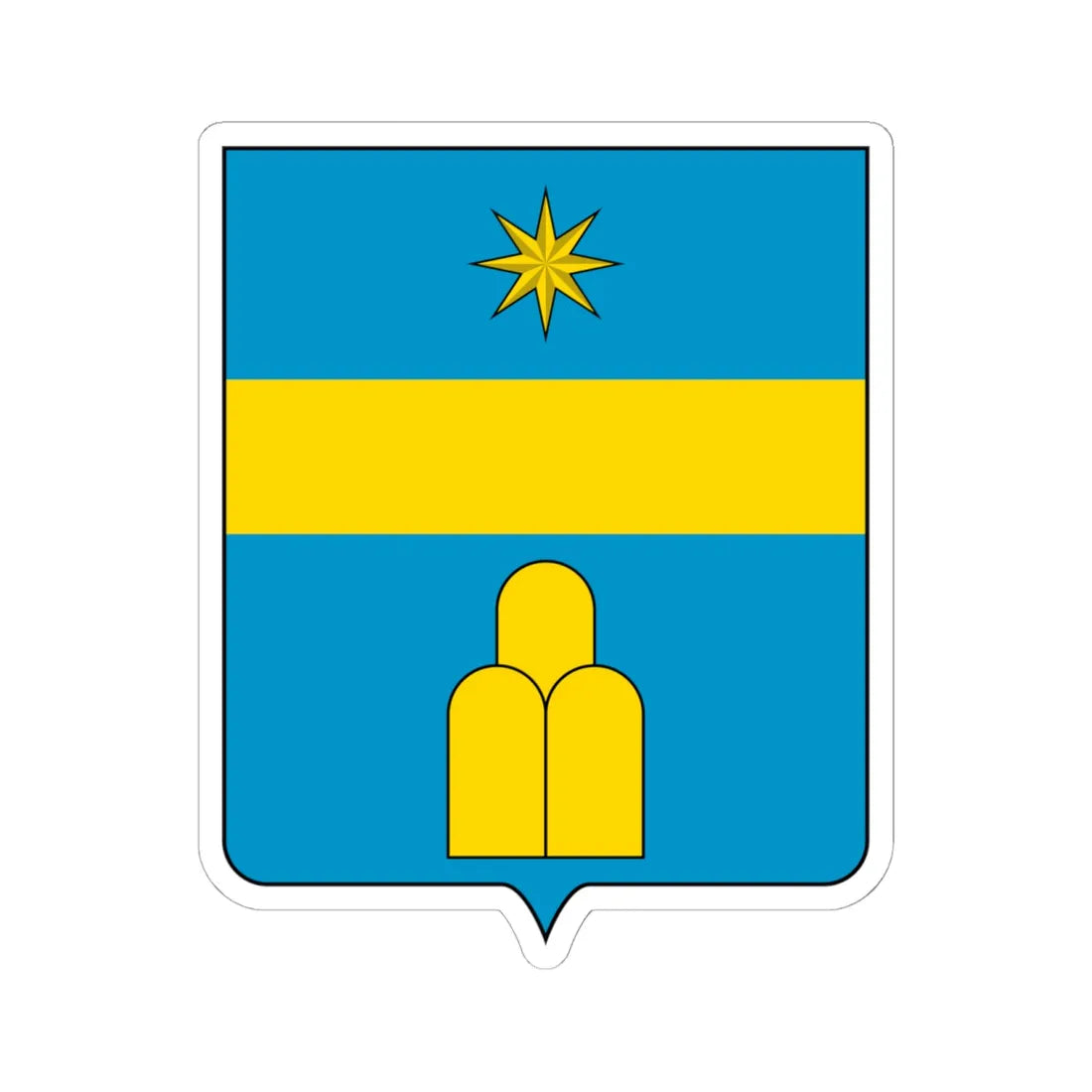 Coat of arms of the House of Albani (Italy) (Coat of Arms) STICKER Vinyl Kiss-Cut Decal 6 Inch White - The Sticker Space