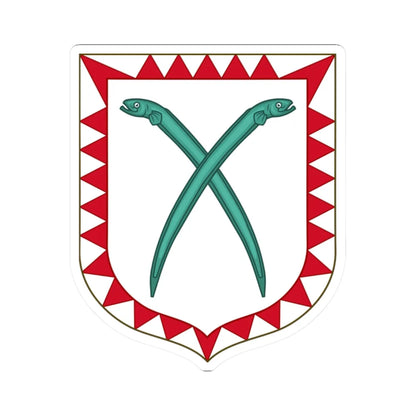 Coat of arms of the house of Anguillara (Italy) (Coat of Arms) STICKER Vinyl Kiss-Cut Decal 2 Inch White - The Sticker Space