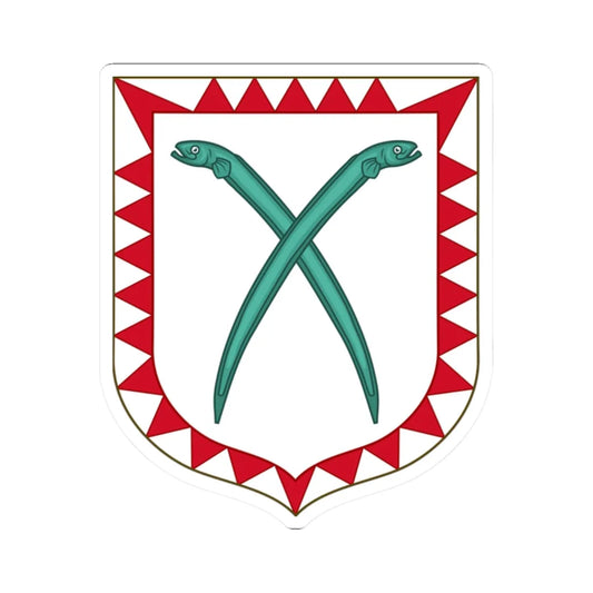 Coat of arms of the house of Anguillara (Italy) (Coat of Arms) STICKER Vinyl Kiss-Cut Decal 2 Inch White - The Sticker Space