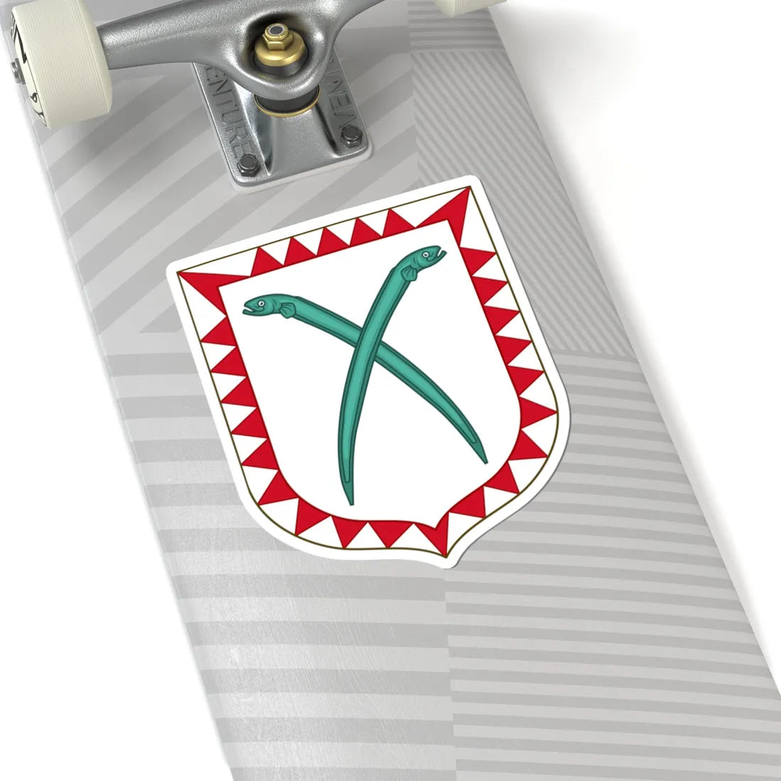 Coat of arms of the house of Anguillara (Italy) (Coat of Arms) STICKER Vinyl Kiss-Cut Decal - The Sticker Space