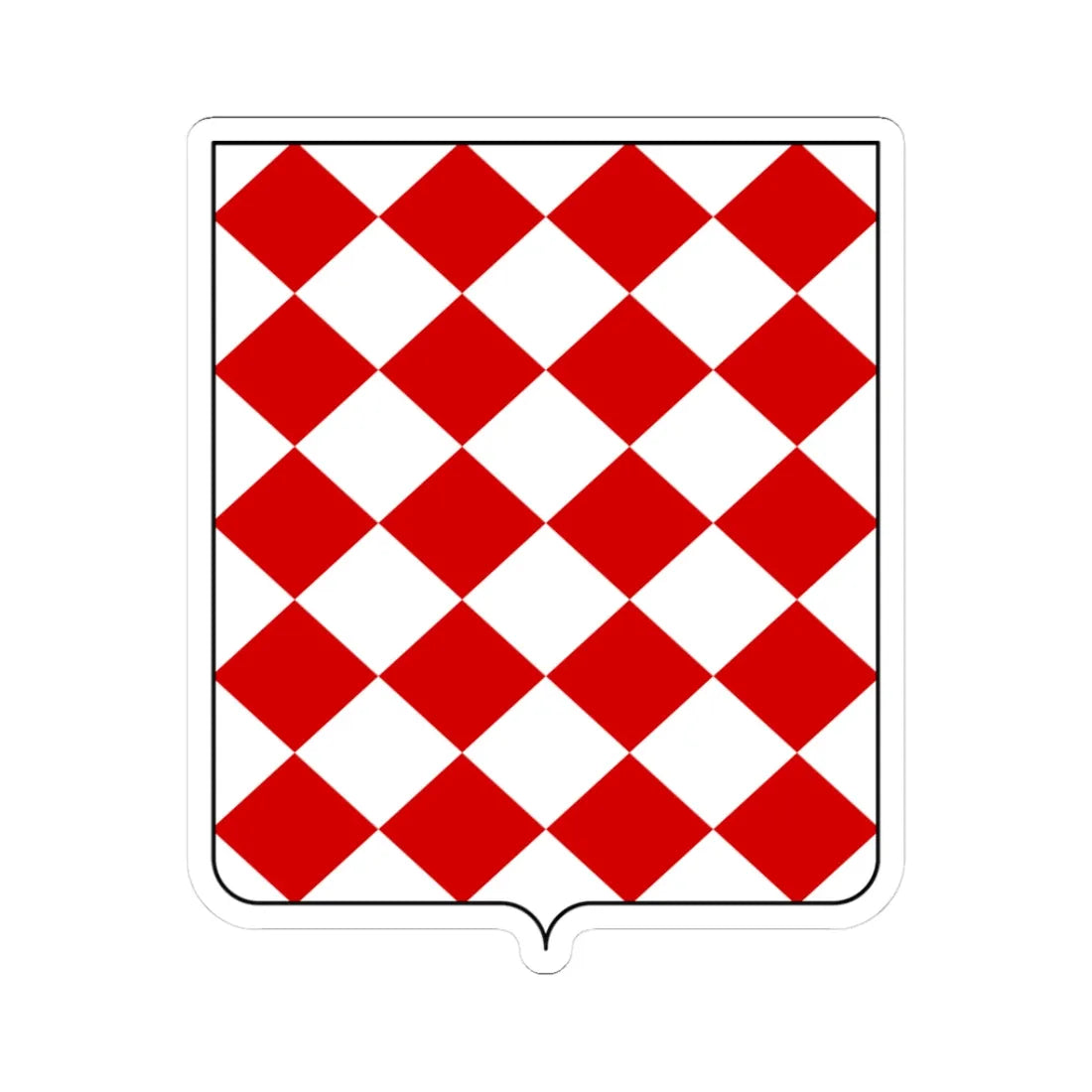 Coat of arms of the House of Appiano (Italy) (Coat of Arms) STICKER Vinyl Kiss-Cut Decal 3 Inch White - The Sticker Space