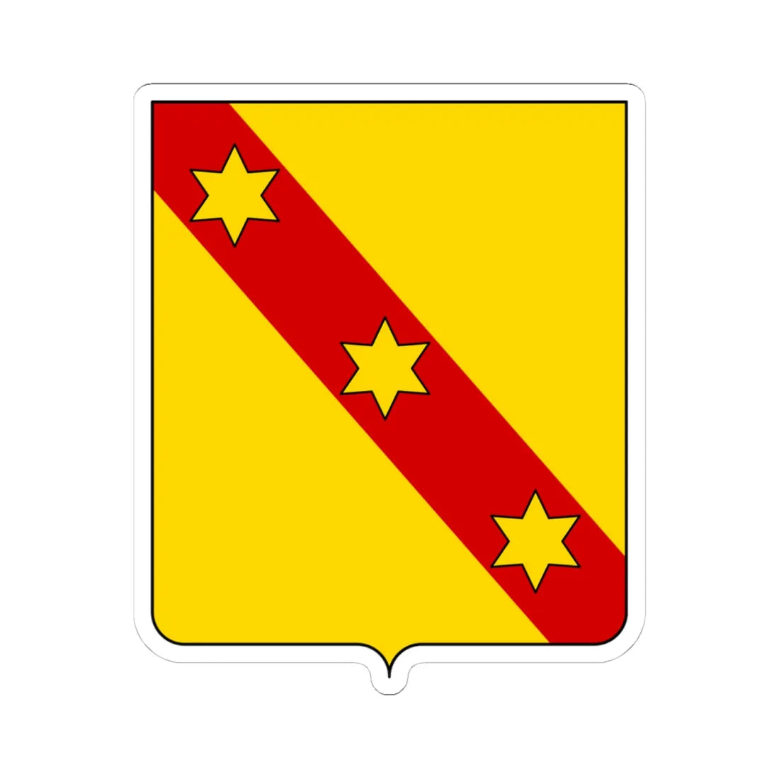 Coat of arms of the House of Arcimboldi (Italy) (Coat of Arms) STICKER Vinyl Kiss-Cut Decal 4 Inch White - The Sticker Space