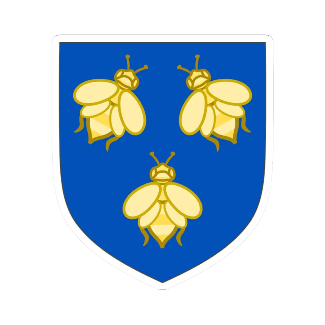 Coat of arms of the House of Barberini (Italy) (Coat of Arms) STICKER Vinyl Kiss-Cut Decal 2 Inch White - The Sticker Space