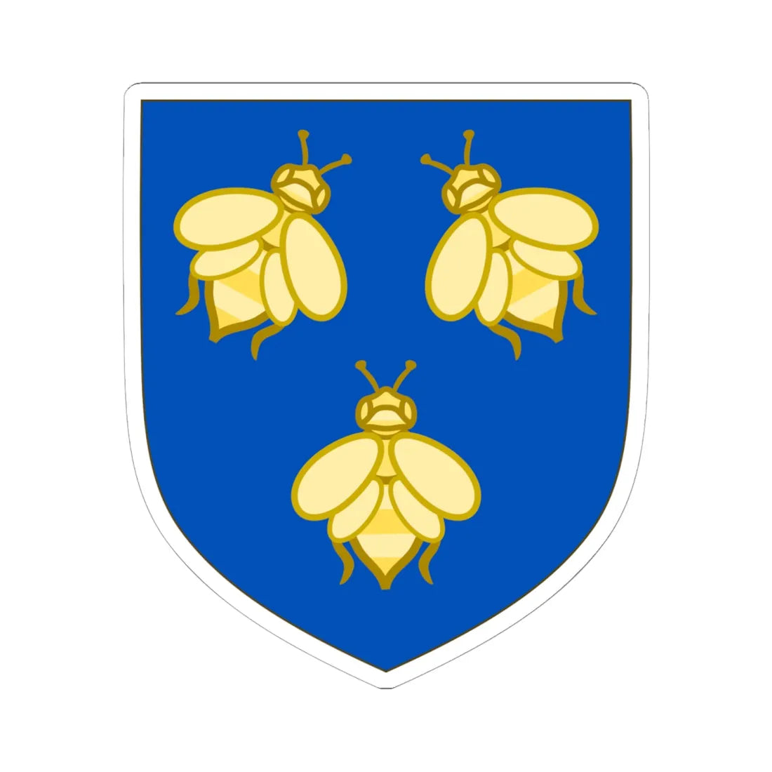 Coat of arms of the House of Barberini (Italy) (Coat of Arms) STICKER Vinyl Kiss-Cut Decal 6 Inch White - The Sticker Space