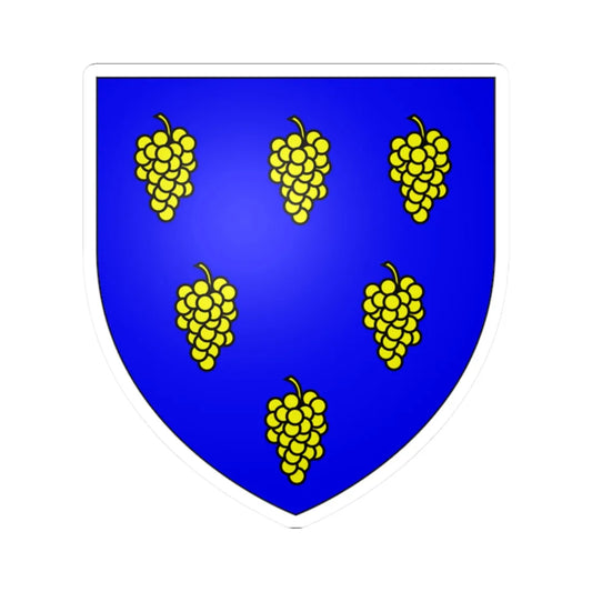 Coat of arms of the House of Bardi from Colle Florence Pisa Tuscany Italy (Italy) (Coat of Arms) STICKER Vinyl Kiss-Cut Decal 2 Inch White - The Sticker Space