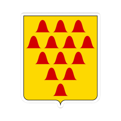 Coat of arms of the House of Beccaria (Italy) (Coat of Arms) STICKER Vinyl Kiss-Cut Decal 3 Inch White - The Sticker Space