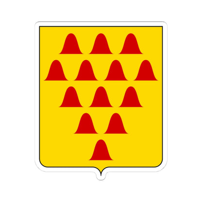 Coat of arms of the House of Beccaria (Italy) (Coat of Arms) STICKER Vinyl Kiss-Cut Decal 4 Inch White - The Sticker Space