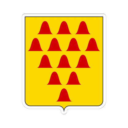 Coat of arms of the House of Beccaria (Italy) (Coat of Arms) STICKER Vinyl Kiss-Cut Decal 6 Inch White - The Sticker Space