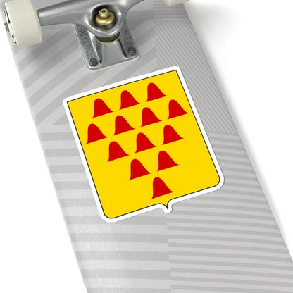 Coat of arms of the House of Beccaria (Italy) (Coat of Arms) STICKER Vinyl Kiss-Cut Decal - The Sticker Space