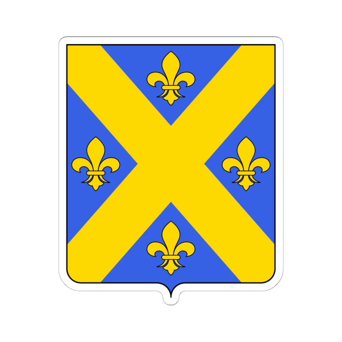 Coat of arms of the House of Bellini (Italy) (Coat of Arms) STICKER Vinyl Kiss-Cut Decal 6 Inch White - The Sticker Space