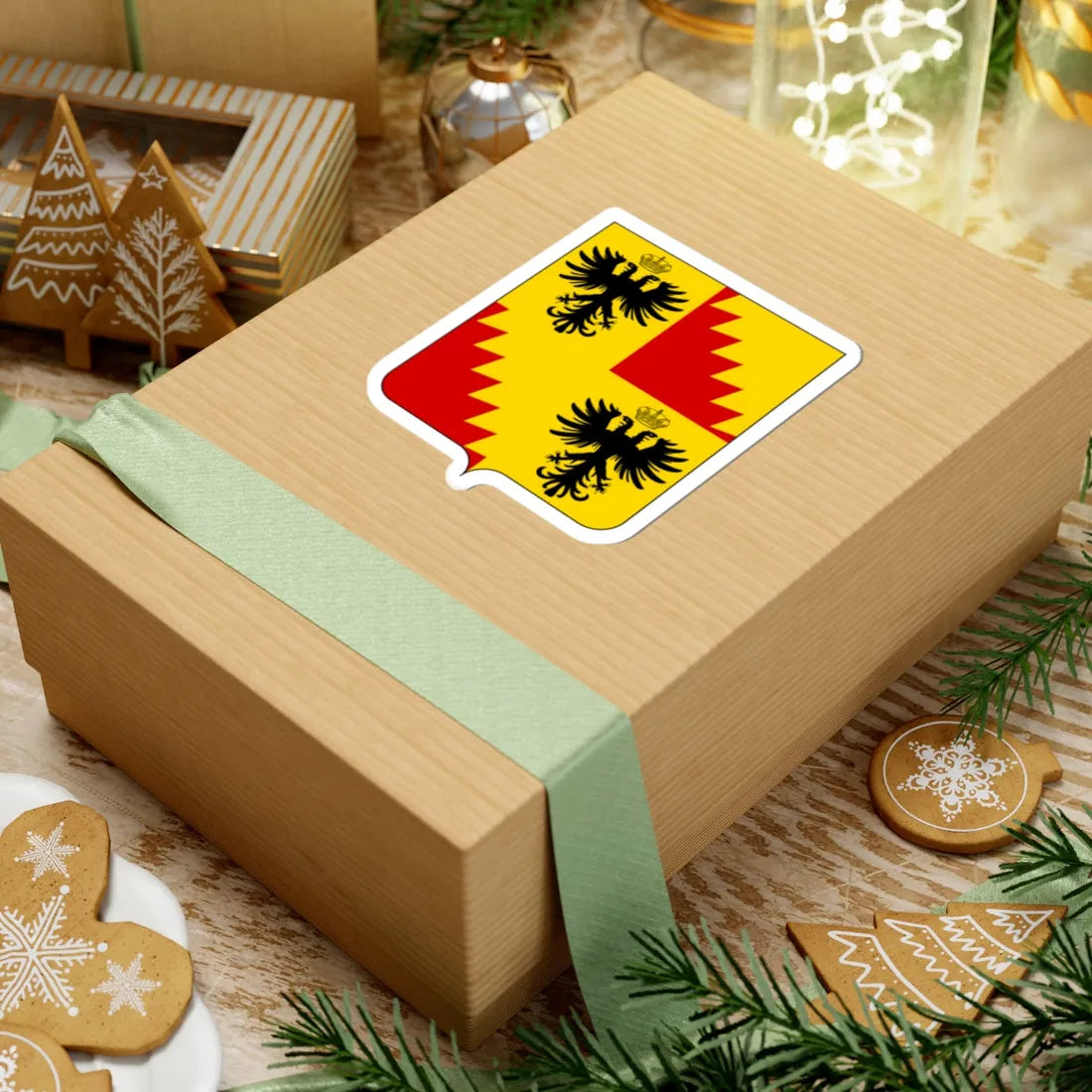 Coat of arms of the House of Bentivoglio 1670 (Italy) (Coat of Arms) STICKER Vinyl Kiss-Cut Decal - The Sticker Space