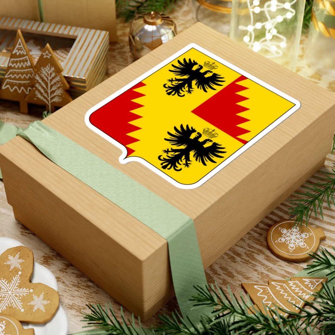 Coat of arms of the House of Bentivoglio 1670 (Italy) (Coat of Arms) STICKER Vinyl Kiss-Cut Decal - The Sticker Space