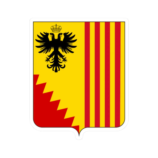 Coat of arms of the House of Bentivoglio dAragona 1 (Italy) (Coat of Arms) STICKER Vinyl Kiss-Cut Decal 2 Inch White - The Sticker Space