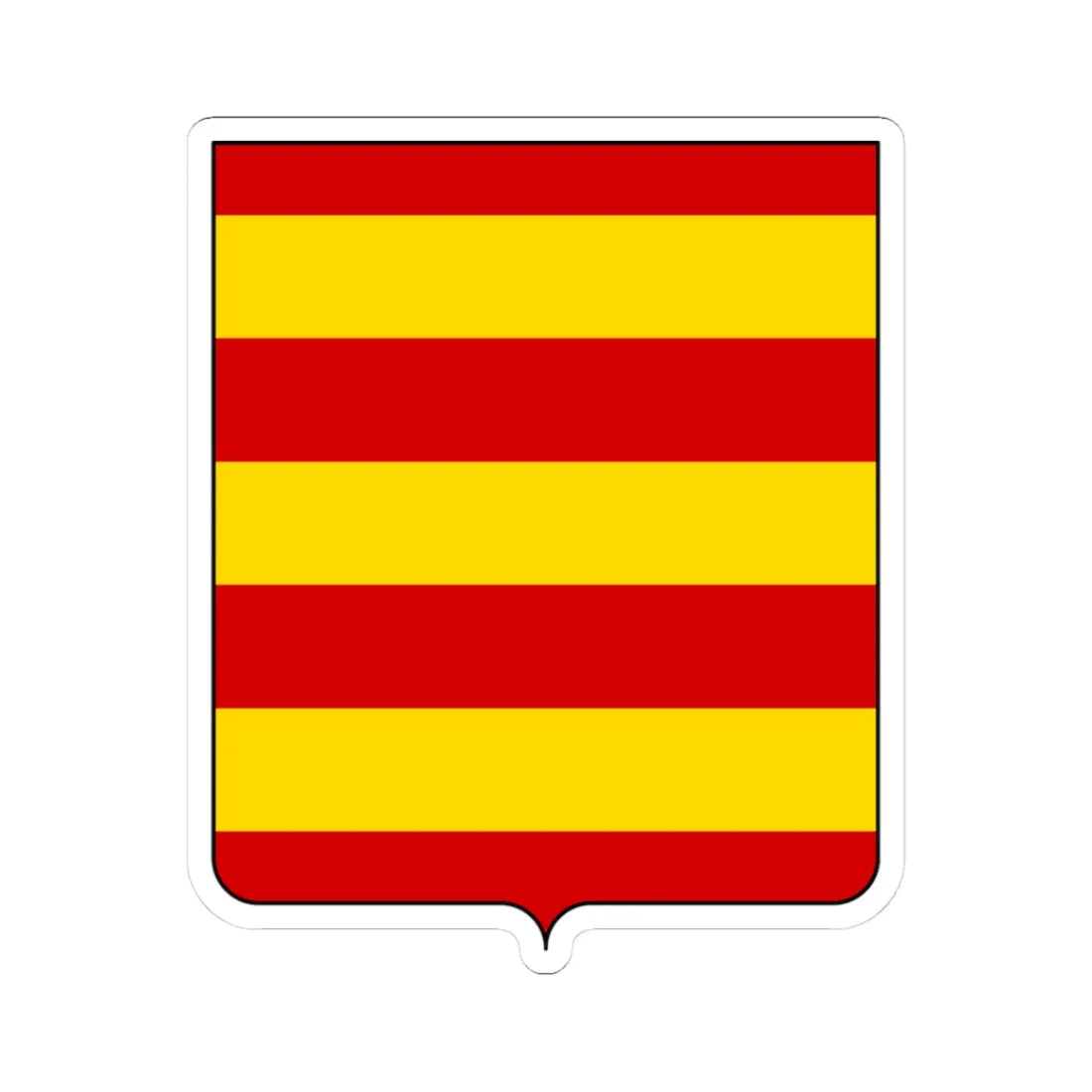 Coat of arms of the House of Bonacolsi (Italy) (Coat of Arms) STICKER Vinyl Kiss-Cut Decal 3 Inch White - The Sticker Space