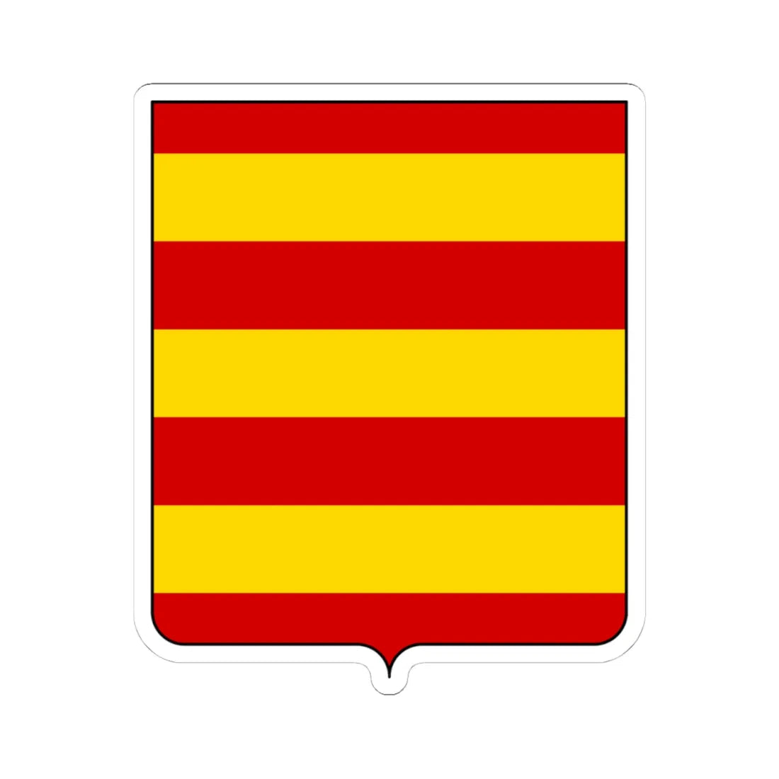 Coat of arms of the House of Bonacolsi (Italy) (Coat of Arms) STICKER Vinyl Kiss-Cut Decal 4 Inch White - The Sticker Space