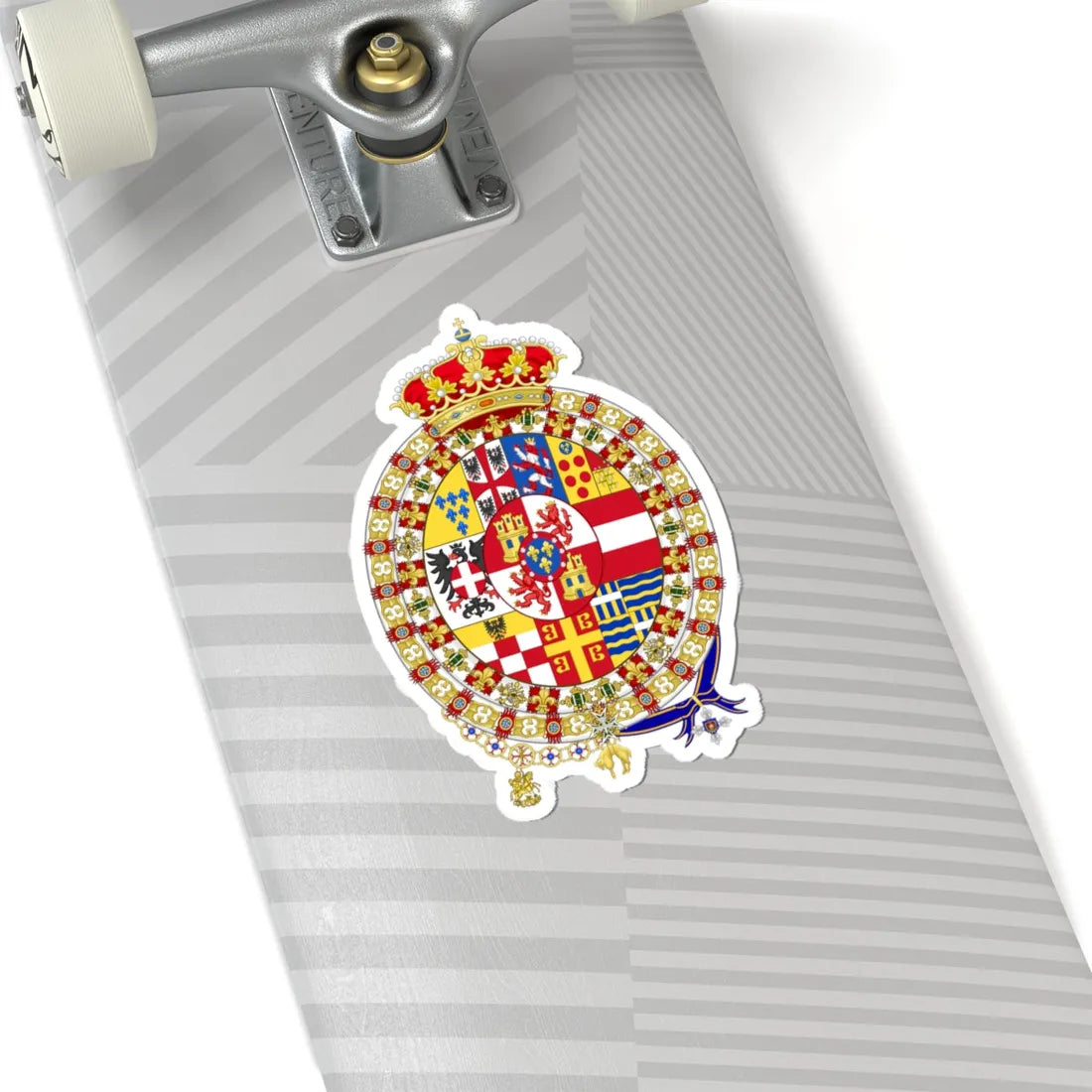 Coat of arms of the House of Bourbon-Parma (Italy) (Coat of Arms) STICKER Vinyl Kiss-Cut Decal - The Sticker Space
