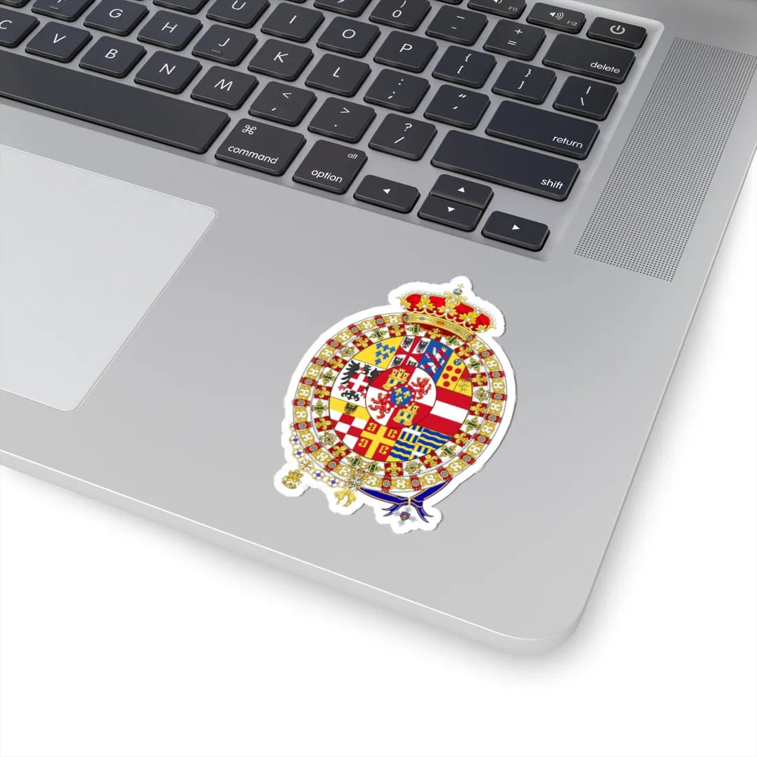 Coat of arms of the House of Bourbon-Parma (Italy) (Coat of Arms) STICKER Vinyl Kiss-Cut Decal - The Sticker Space