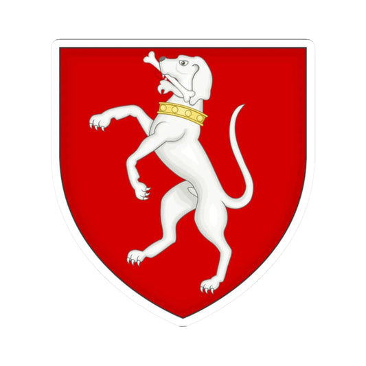 Coat of arms of the house of Canossa (Italy) (Coat of Arms) STICKER Vinyl Kiss-Cut Decal 2 Inch White - The Sticker Space