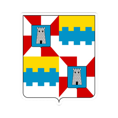 Coat of arms of the House of Cartolari (Italy) (Coat of Arms) STICKER Vinyl Kiss-Cut Decal 2 Inch White - The Sticker Space