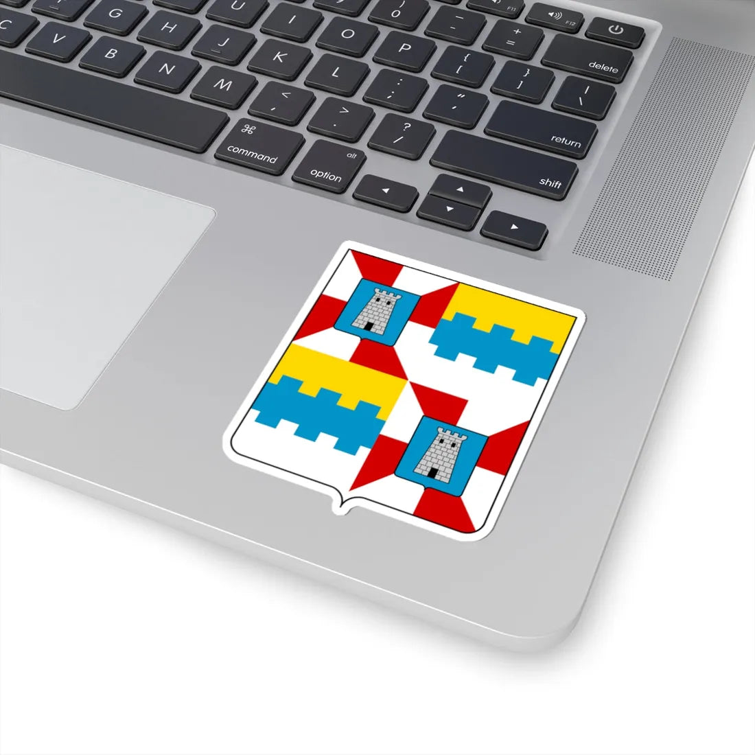 Coat of arms of the House of Cartolari (Italy) (Coat of Arms) STICKER Vinyl Kiss-Cut Decal - The Sticker Space