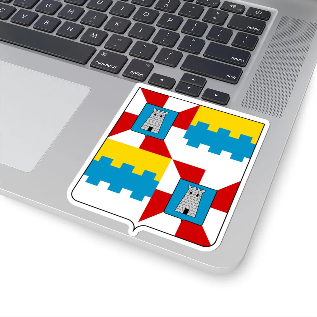 Coat of arms of the House of Cartolari (Italy) (Coat of Arms) STICKER Vinyl Kiss-Cut Decal - The Sticker Space