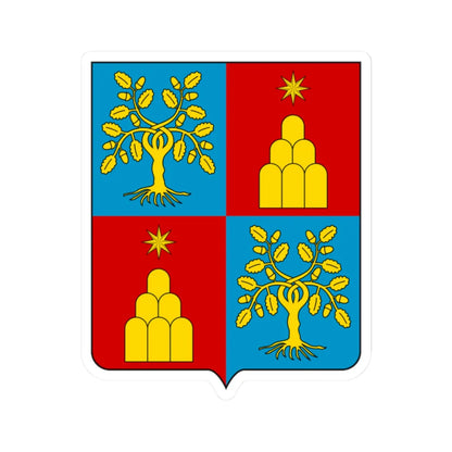 Coat of arms of the House of Chigi-Rovere (Italy) (Coat of Arms) STICKER Vinyl Kiss-Cut Decal 2 Inch White - The Sticker Space