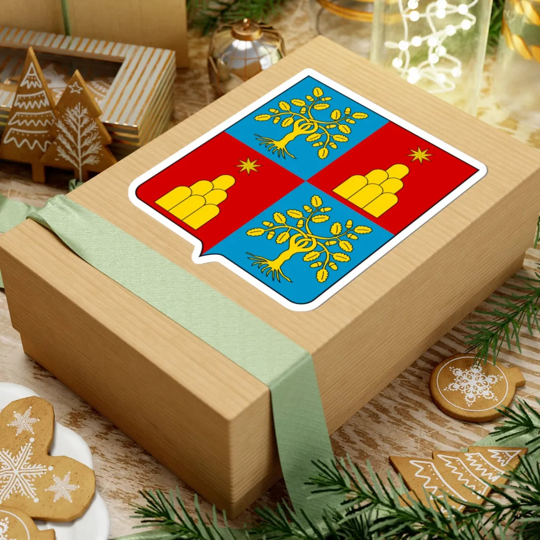 Coat of arms of the House of Chigi-Rovere (Italy) (Coat of Arms) STICKER Vinyl Kiss-Cut Decal - The Sticker Space