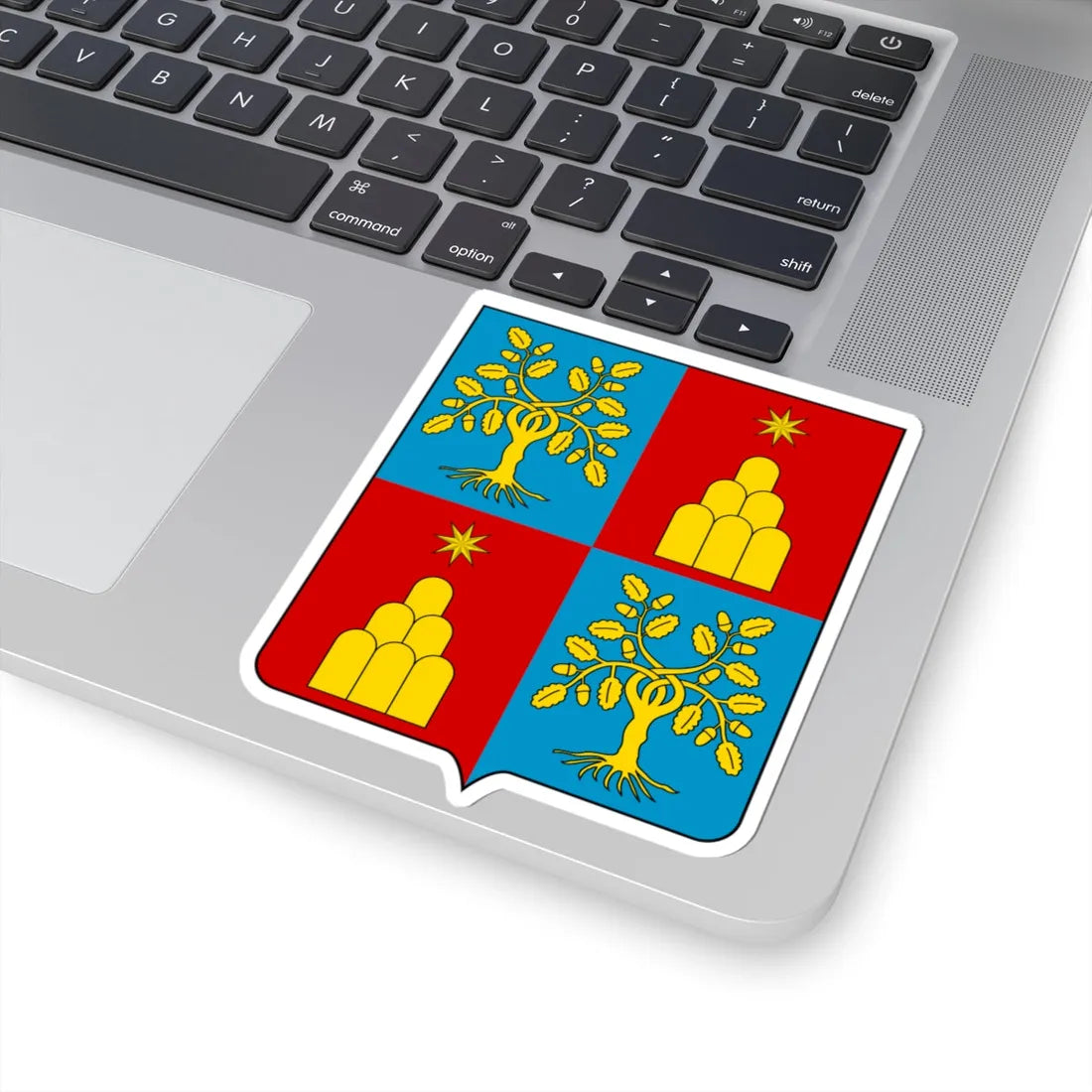 Coat of arms of the House of Chigi-Rovere (Italy) (Coat of Arms) STICKER Vinyl Kiss-Cut Decal - The Sticker Space