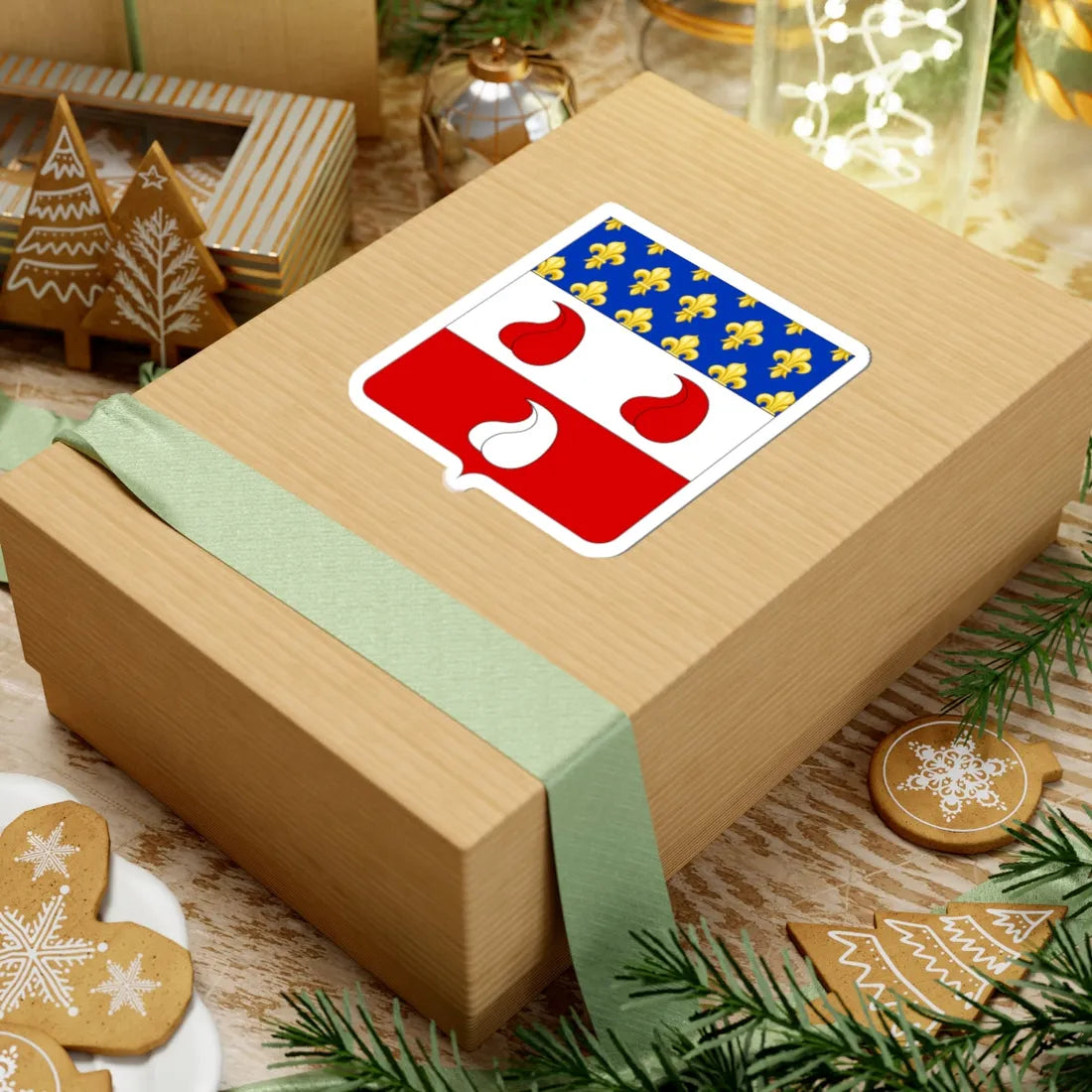 Coat of Arms of the House of Colleoni Angioini (Italy) (Coat of Arms) STICKER Vinyl Kiss-Cut Decal - The Sticker Space