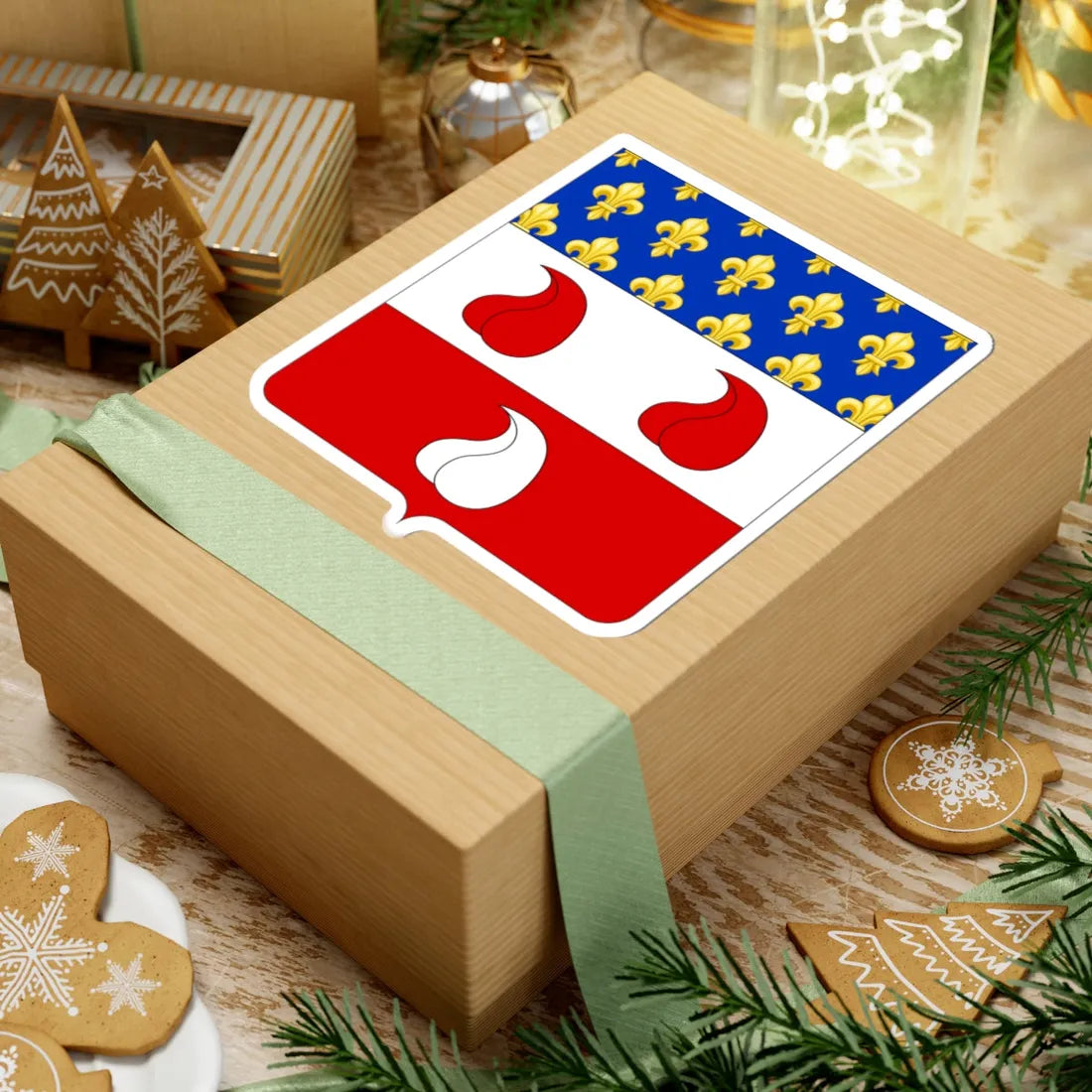 Coat of Arms of the House of Colleoni Angioini (Italy) (Coat of Arms) STICKER Vinyl Kiss-Cut Decal - The Sticker Space