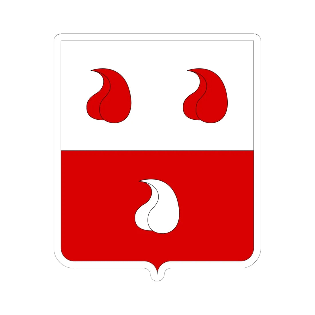 Coat of Arms of the House of Colleoni (Italy) (Coat of Arms) STICKER Vinyl Kiss-Cut Decal 6 Inch White - The Sticker Space