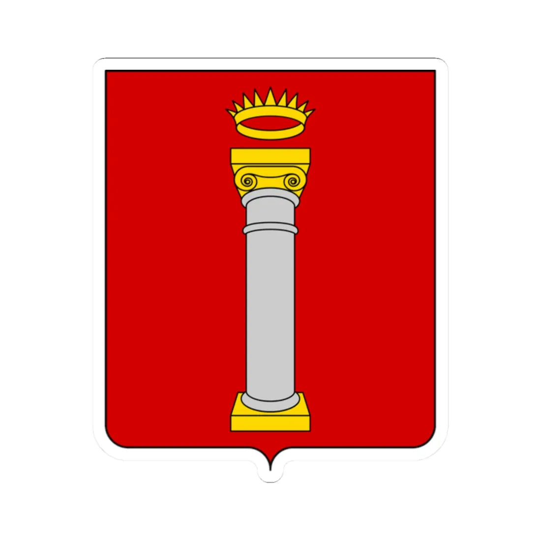 Coat of arms of the House of Colonna (Italy) (Coat of Arms) STICKER Vinyl Kiss-Cut Decal 2 Inch White - The Sticker Space