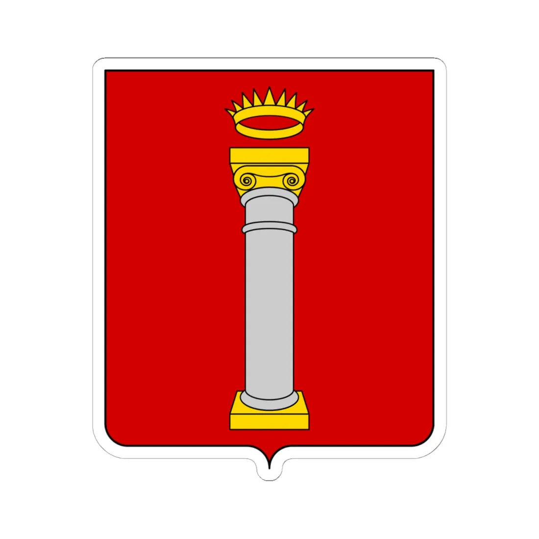 Coat of arms of the House of Colonna (Italy) (Coat of Arms) STICKER Vinyl Kiss-Cut Decal 6 Inch White - The Sticker Space