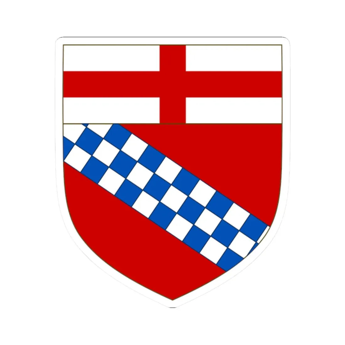 Coat of arms of the House of Cybo (Italy) (Coat of Arms) STICKER Vinyl Kiss-Cut Decal 2 Inch White - The Sticker Space