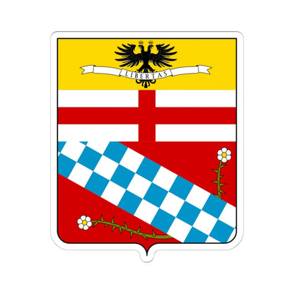 Coat of arms of the House of Cybo-Malaspina (Italy) (Coat of Arms) STICKER Vinyl Kiss-Cut Decal 6 Inch White - The Sticker Space