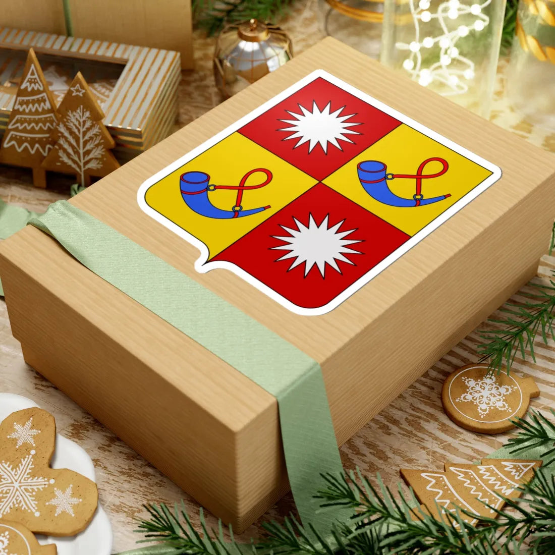 Coat of arms of the House of Del Balzo (Italy) (Coat of Arms) STICKER Vinyl Kiss-Cut Decal - The Sticker Space