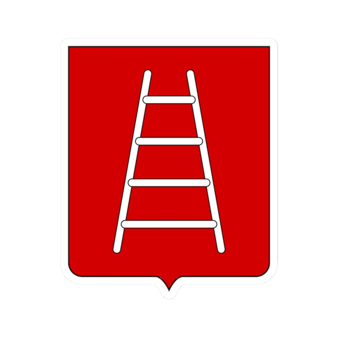 Coat of arms of the House of della Scala (Italy) (Coat of Arms) STICKER Vinyl Kiss-Cut Decal 2 Inch White - The Sticker Space