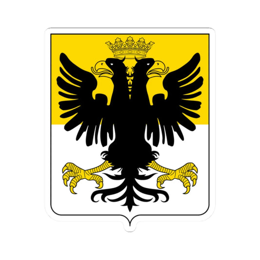 Coat of arms of the House of Doria double headed eagle (Italy) (Coat of Arms) STICKER Vinyl Kiss-Cut Decal 2 Inch White - The Sticker Space