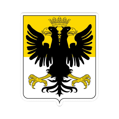 Coat of arms of the House of Doria double headed eagle (Italy) (Coat of Arms) STICKER Vinyl Kiss-Cut Decal 3 Inch White - The Sticker Space