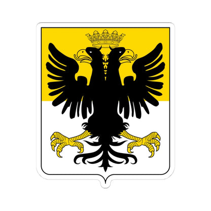 Coat of arms of the House of Doria double headed eagle (Italy) (Coat of Arms) STICKER Vinyl Kiss-Cut Decal 4 Inch White - The Sticker Space