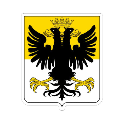 Coat of arms of the House of Doria double headed eagle (Italy) (Coat of Arms) STICKER Vinyl Kiss-Cut Decal 6 Inch White - The Sticker Space