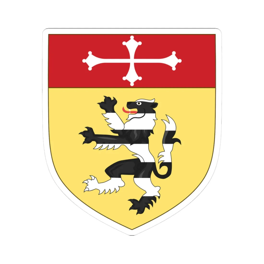 Coat of Arms of the House of Gambacorti (Italy) (Coat of Arms) STICKER Vinyl Kiss-Cut Decal 3 Inch White - The Sticker Space