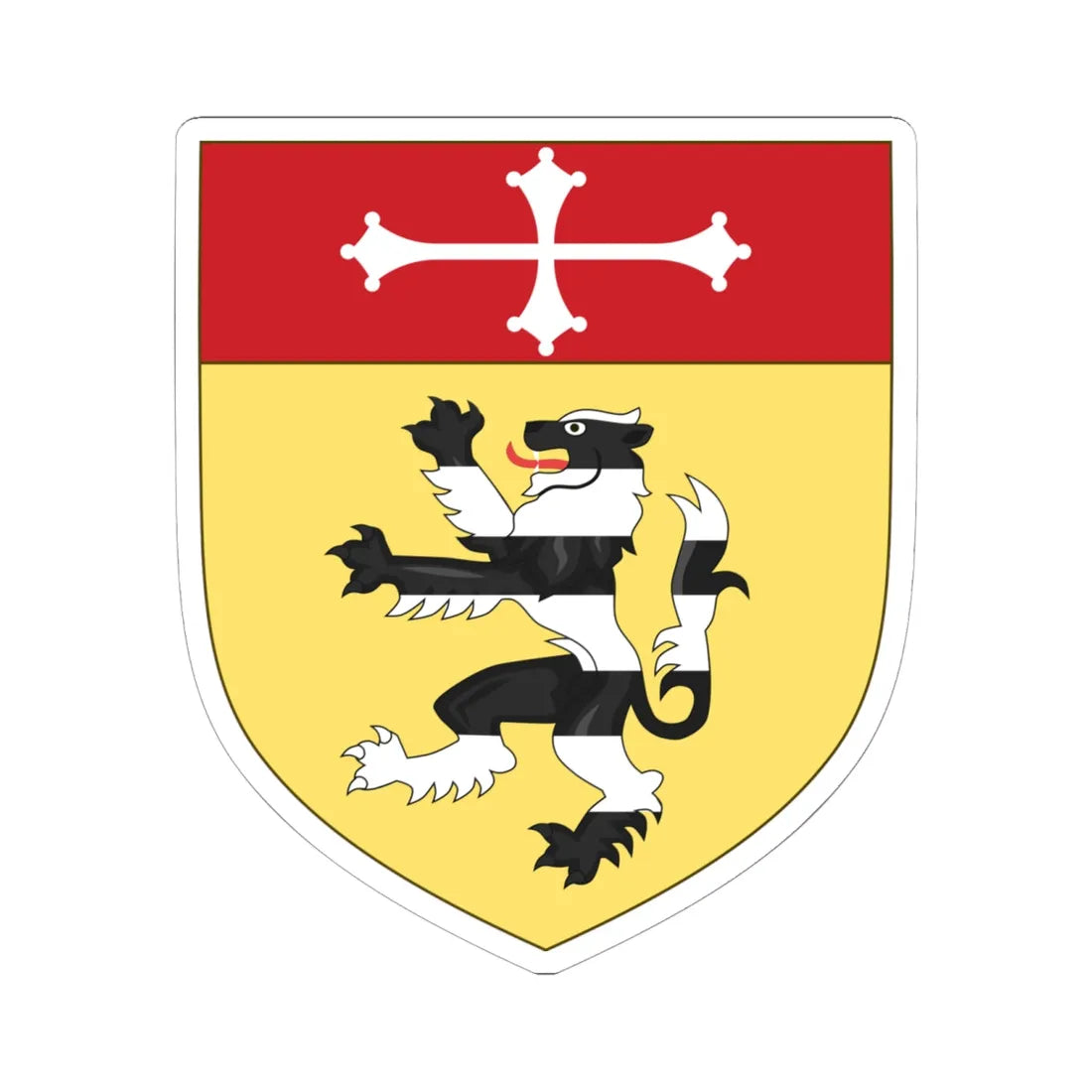 Coat of Arms of the House of Gambacorti (Italy) (Coat of Arms) STICKER Vinyl Kiss-Cut Decal 6 Inch White - The Sticker Space