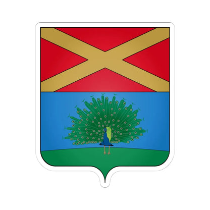 Coat of arms of the House of Gelmini (Italy) (Coat of Arms) STICKER Vinyl Kiss-Cut Decal 4 Inch White - The Sticker Space