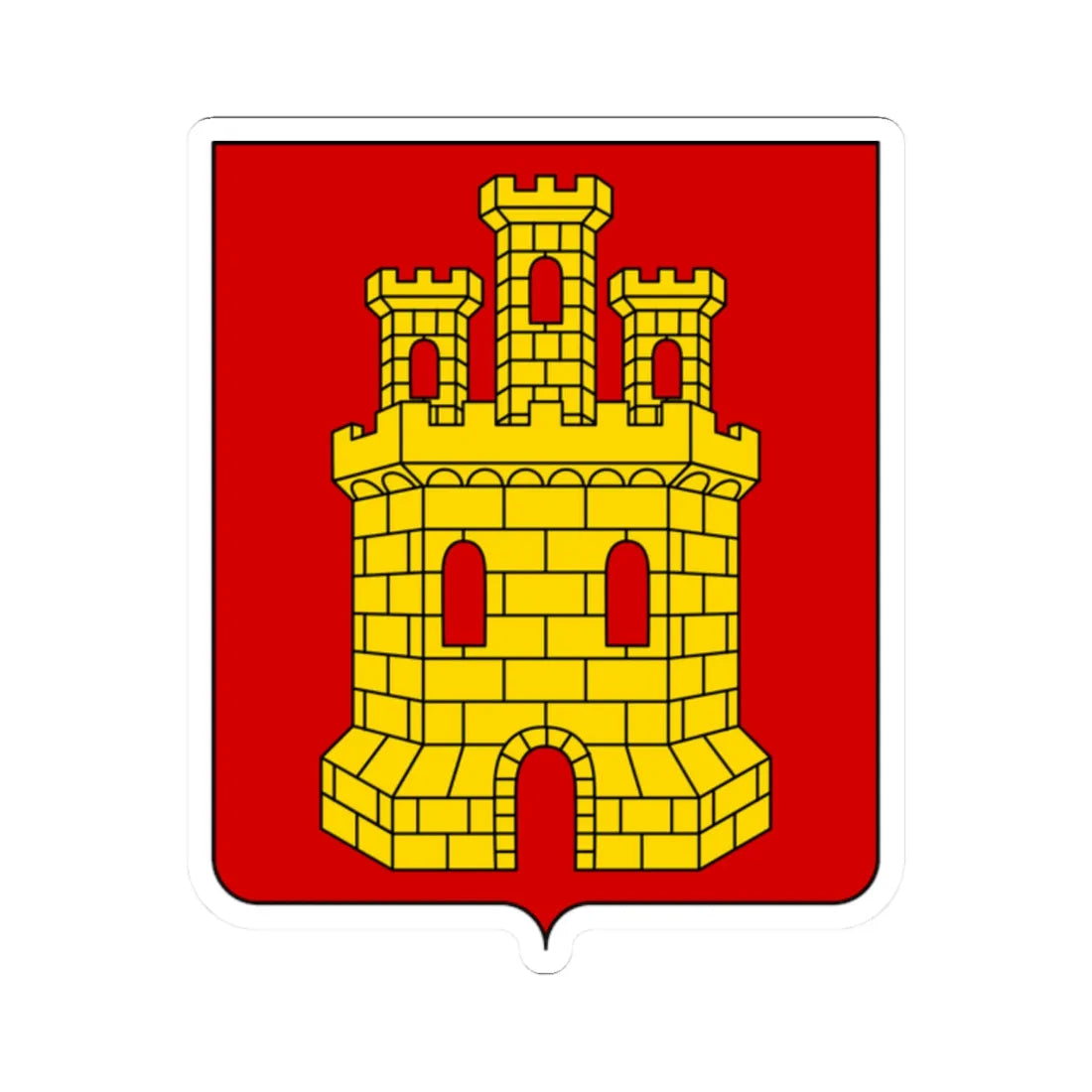 Coat of arms of the House of Giustiniani (Italy) (Coat of Arms) STICKER Vinyl Kiss-Cut Decal 2 Inch White - The Sticker Space