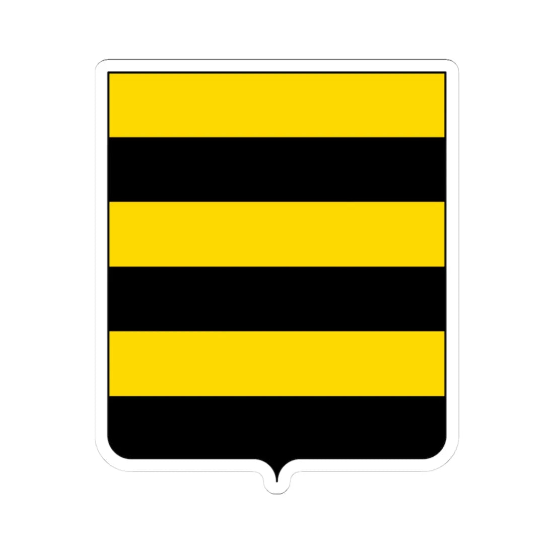 Coat of arms of the House of Gonzaga 1328-1389 (Italy) (Coat of Arms) STICKER Vinyl Kiss-Cut Decal 3 Inch White - The Sticker Space