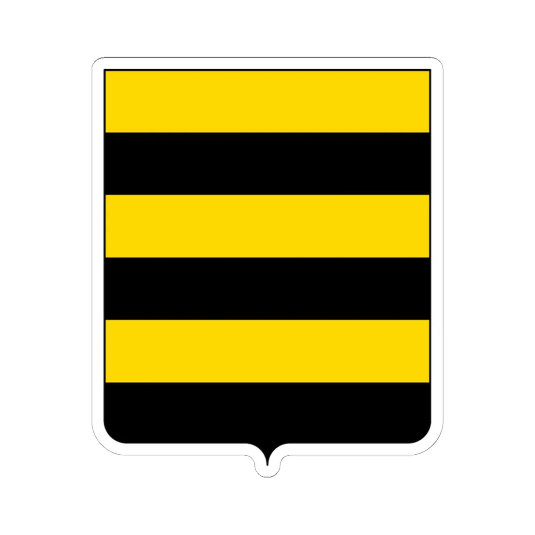 Coat of arms of the House of Gonzaga 1328-1389 (Italy) (Coat of Arms) STICKER Vinyl Kiss-Cut Decal 6 Inch White - The Sticker Space