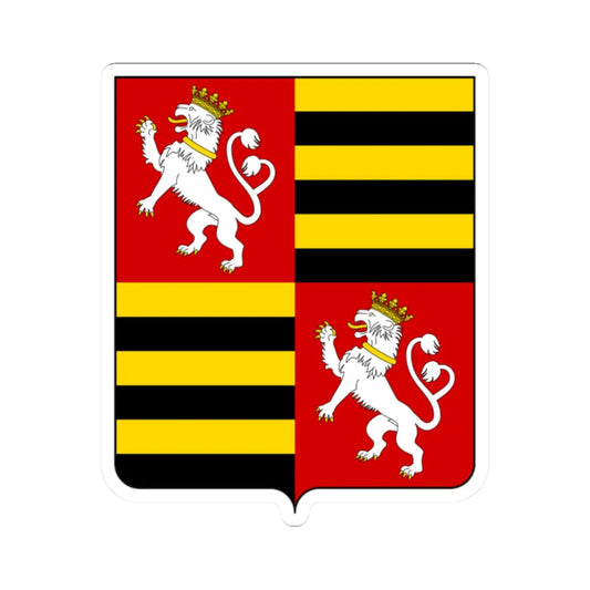 Coat of arms of the House of Gonzaga 1394 (Italy) (Coat of Arms) STICKER Vinyl Kiss-Cut Decal 2 Inch White - The Sticker Space