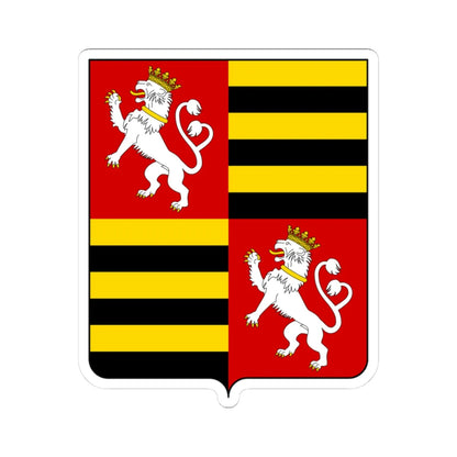 Coat of arms of the House of Gonzaga 1394 (Italy) (Coat of Arms) STICKER Vinyl Kiss-Cut Decal 3 Inch White - The Sticker Space