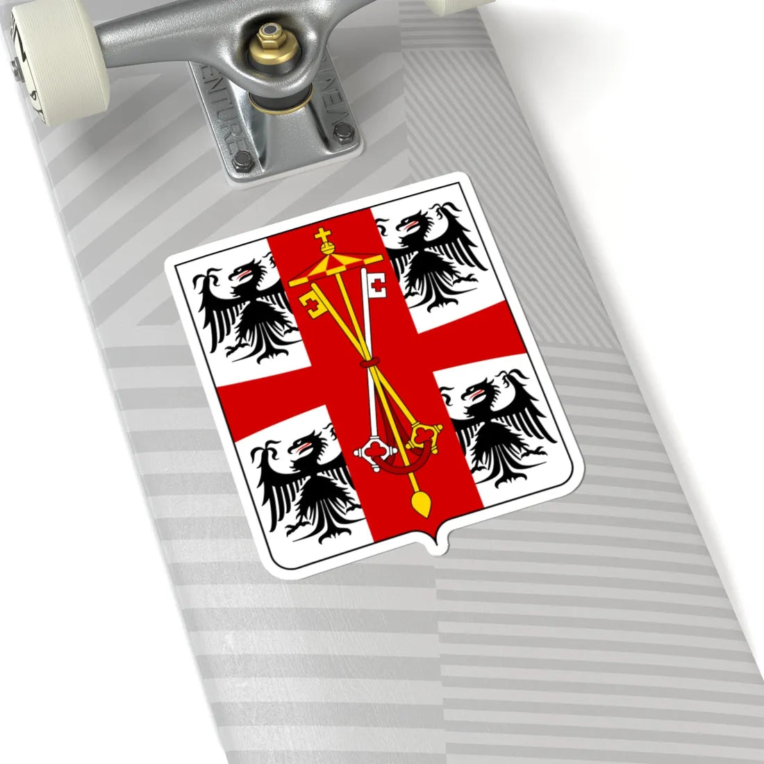 Coat of arms of the House of Gonzaga 1510 (Italy) (Coat of Arms) STICKER Vinyl Kiss-Cut Decal - The Sticker Space